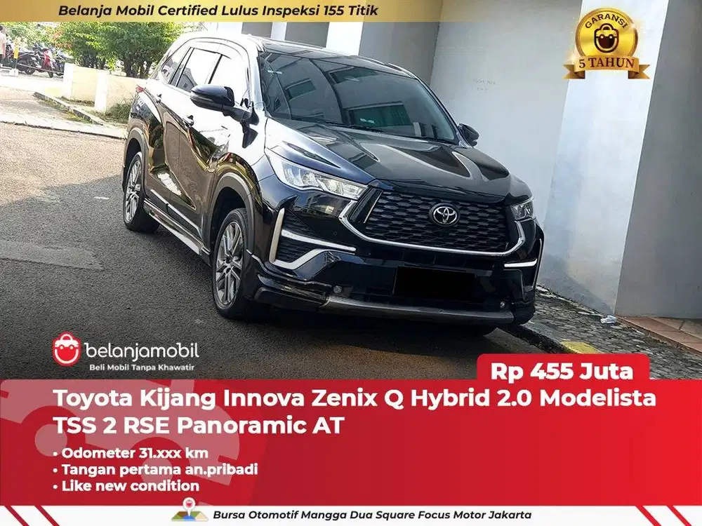[ BERGARANSI ] Toyota Innova Zenix Q Hybrid Modelista TSS 2023 2024