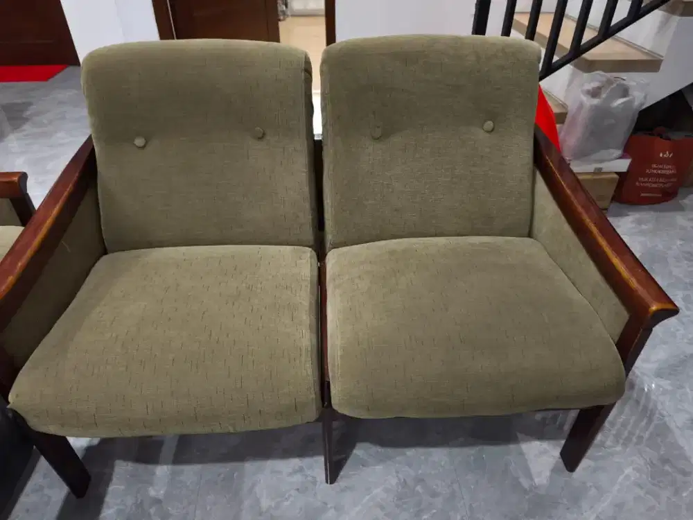 Sofa Ligna mulus kain ateja 2+2+1