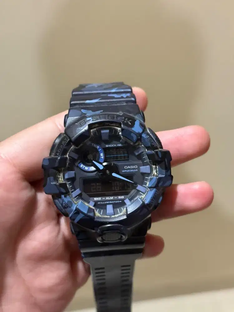 Jam tangan G-Shock Ga 700 blue army