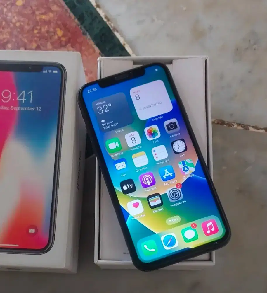 Iphone x 64gb sinyal permanen (bisa tt hp