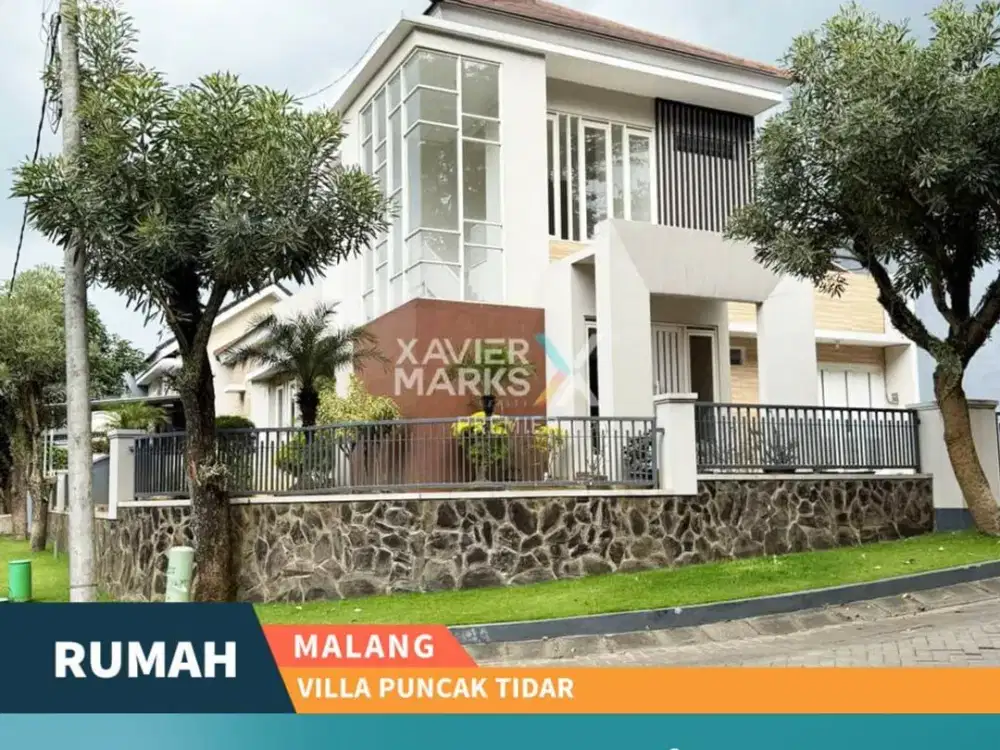 Disewakan Rumah Hook Luas di Mainroad Villa Puncak Tidar Malang