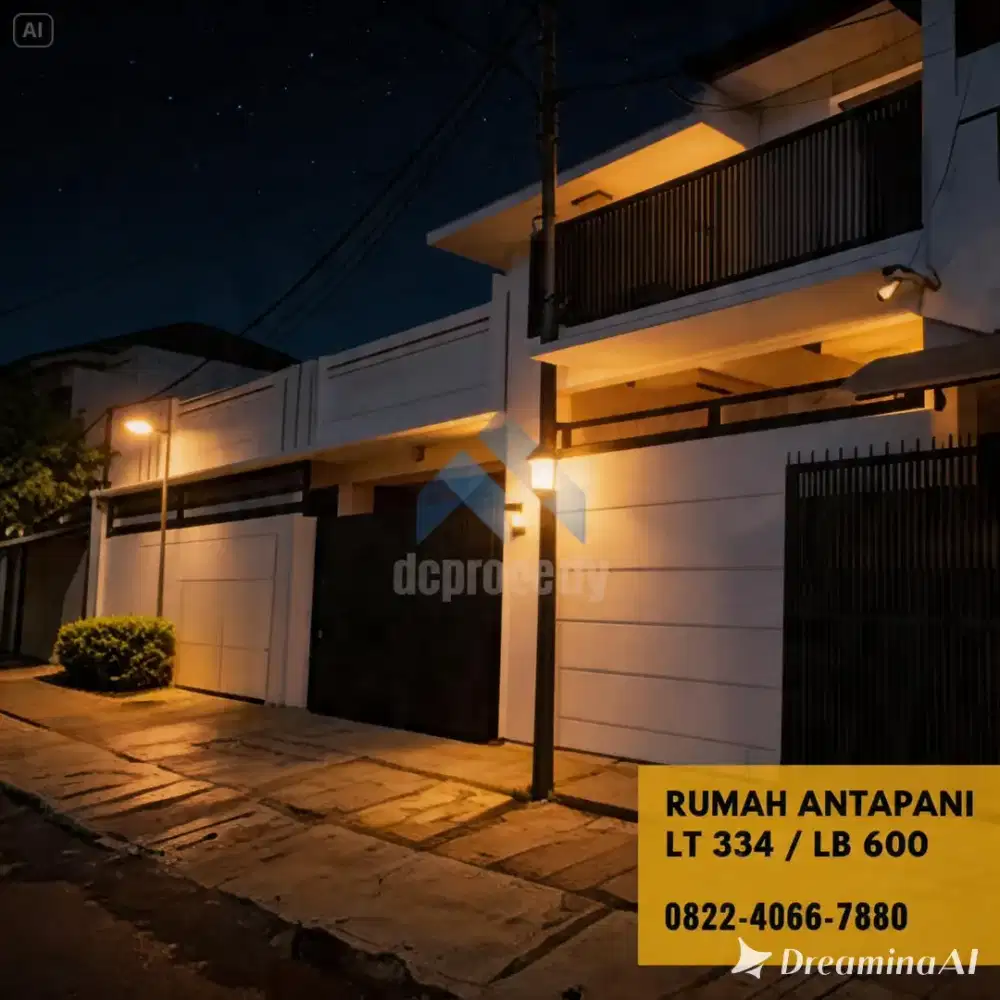 Rumah luas 2 lantai perumahan favorite antapani