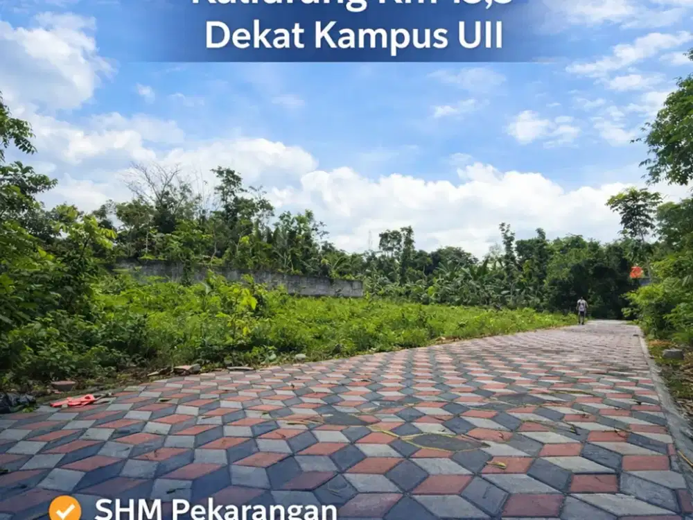Tanah Jogja Kaliurang Dekat Kampus Uii Siap AJB SHM Pekarangan
