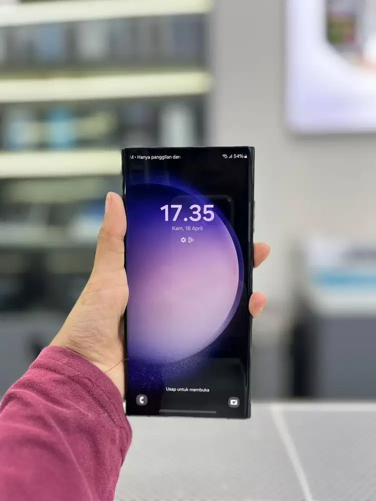 Samsung s23 Ultra 12/256Gb Hp&charger, ex garansi resmi/Indonesia