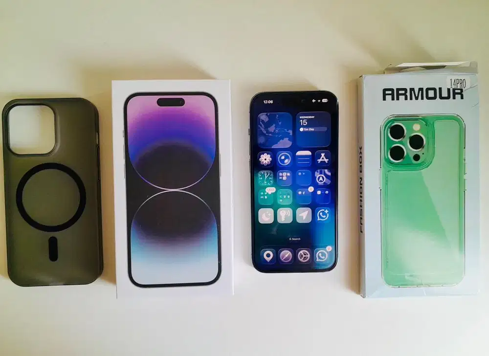 iPhone 14 Pro 128GB Inter All Operator Fullset Mulus Like New