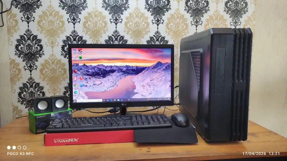 PC FULLSET CORE I5-7400 (8/256+500GB) LED 20 INC KONDISI NORMAL