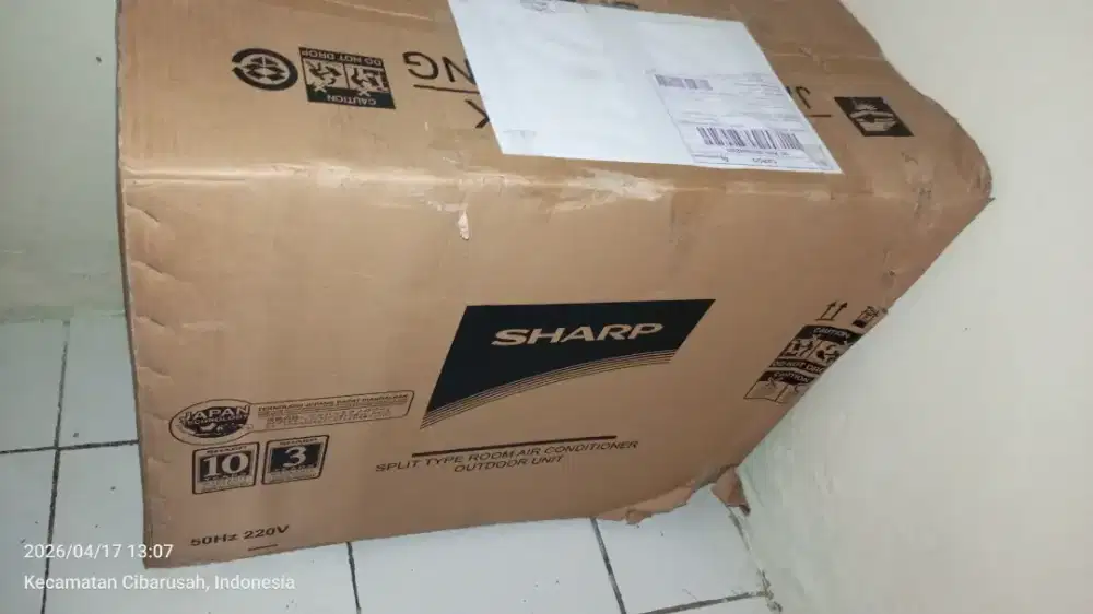 Outdoor AC Sharp 1/2pk AHBEY 100 baru