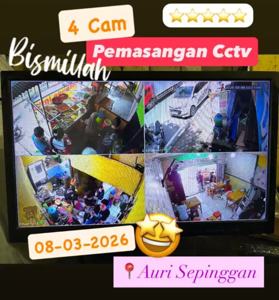 GROSIR CCTV MURAH GRATIS PEMASANGAN KUALITAS 4MP