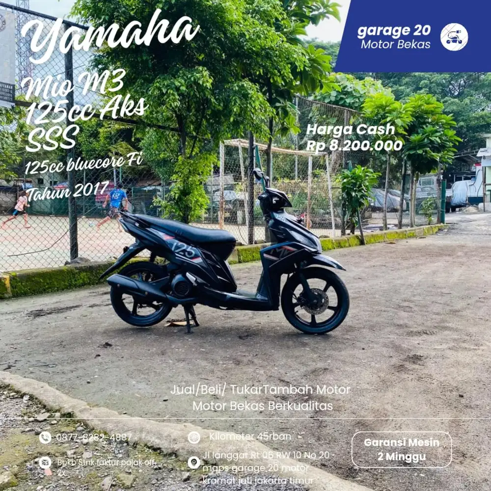 Yamaha Mio M3 125cc AKS sss bluecore fi Tahun 2017