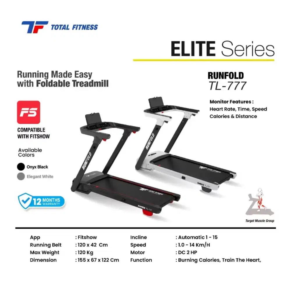 Treadmill elektrik tl 777 gratis cod sumsel jambi lampung bengkulu