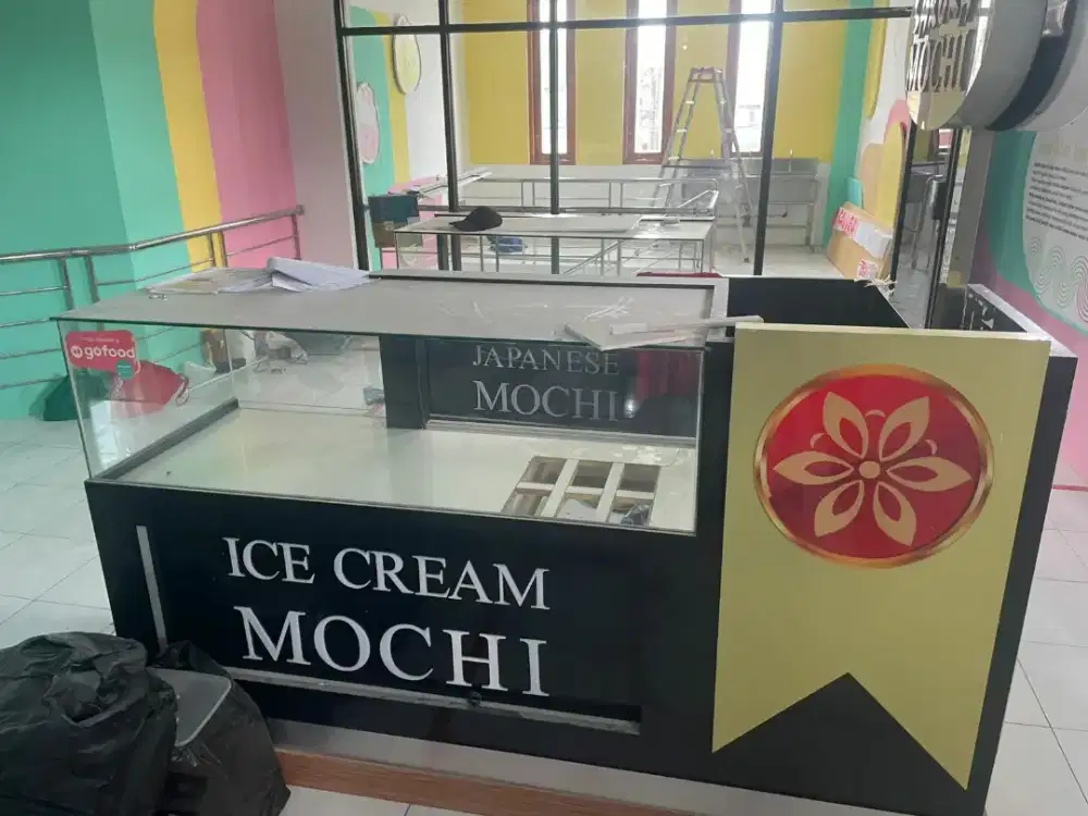 Booth mebel untuk makanan kue