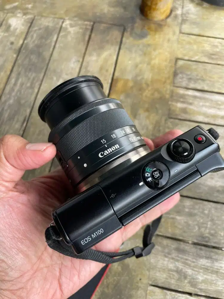 Kamera Vlog Canon M100 second terawat plus memory 32gb dan dus lengkap