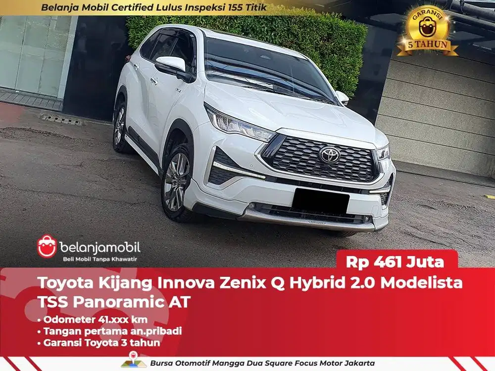 [ BERGARANSI ] Toyota Innova Zenix Q Hybrid Modelista TSS AT 2024/2025