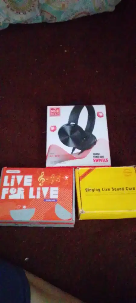 Jual headset & soundcard