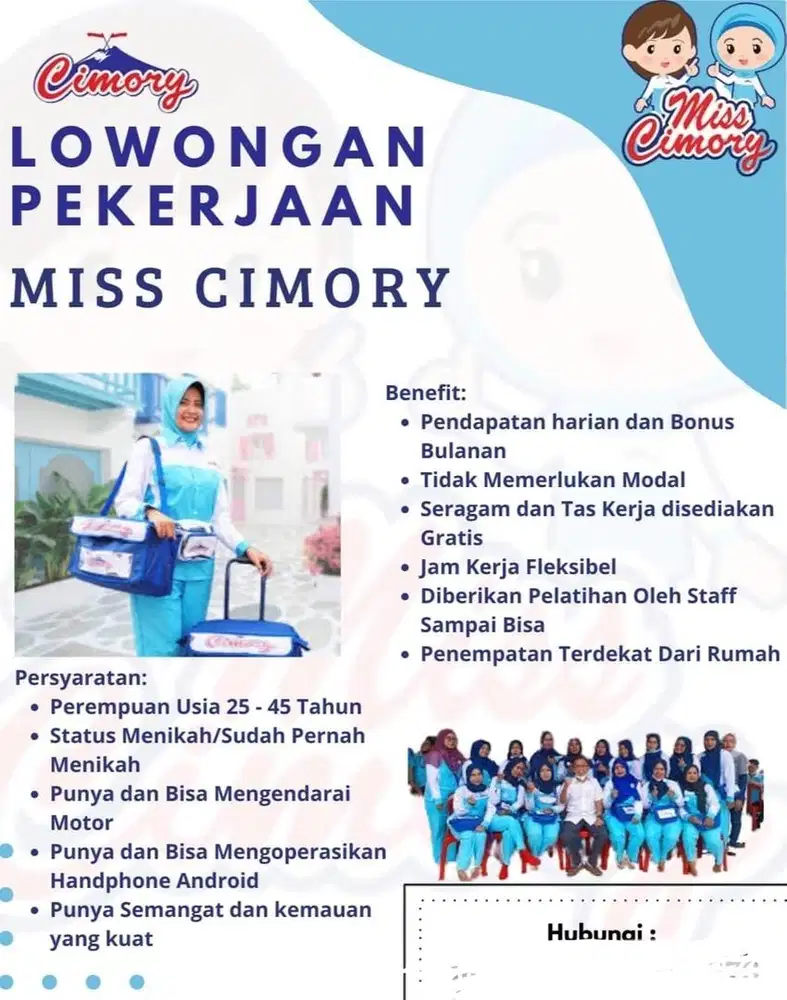 LOWONGAN PEKERJAAN MISS CIMORY