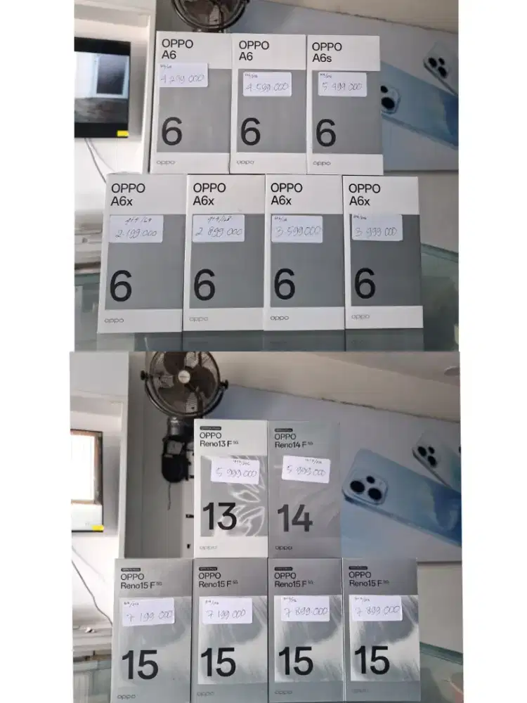 UPDATE PRICE TERBARU OPPO SERIES