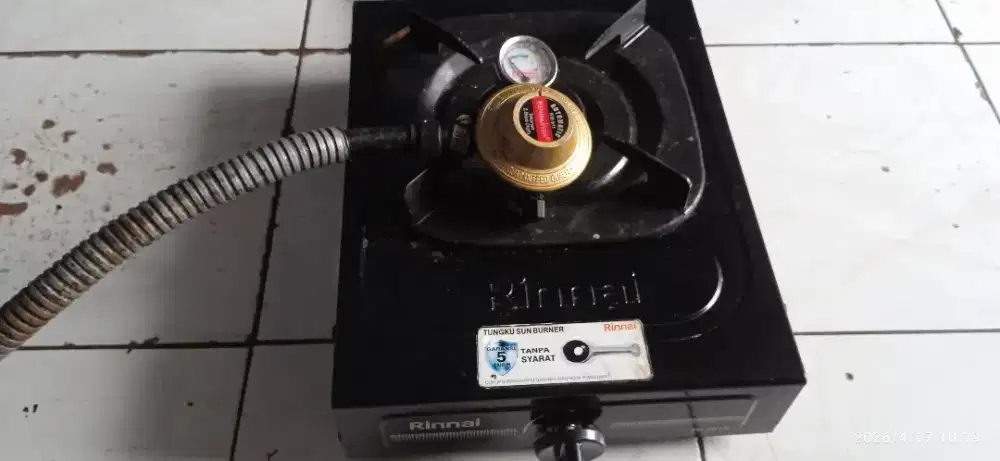 Kompor gas RINNAI 1tungku RI-201S dan Regulator