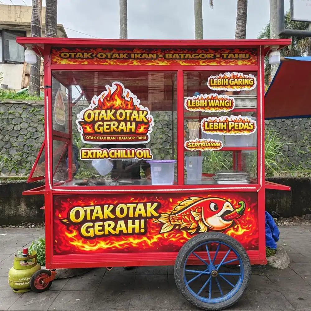 Karyawan stand makanan