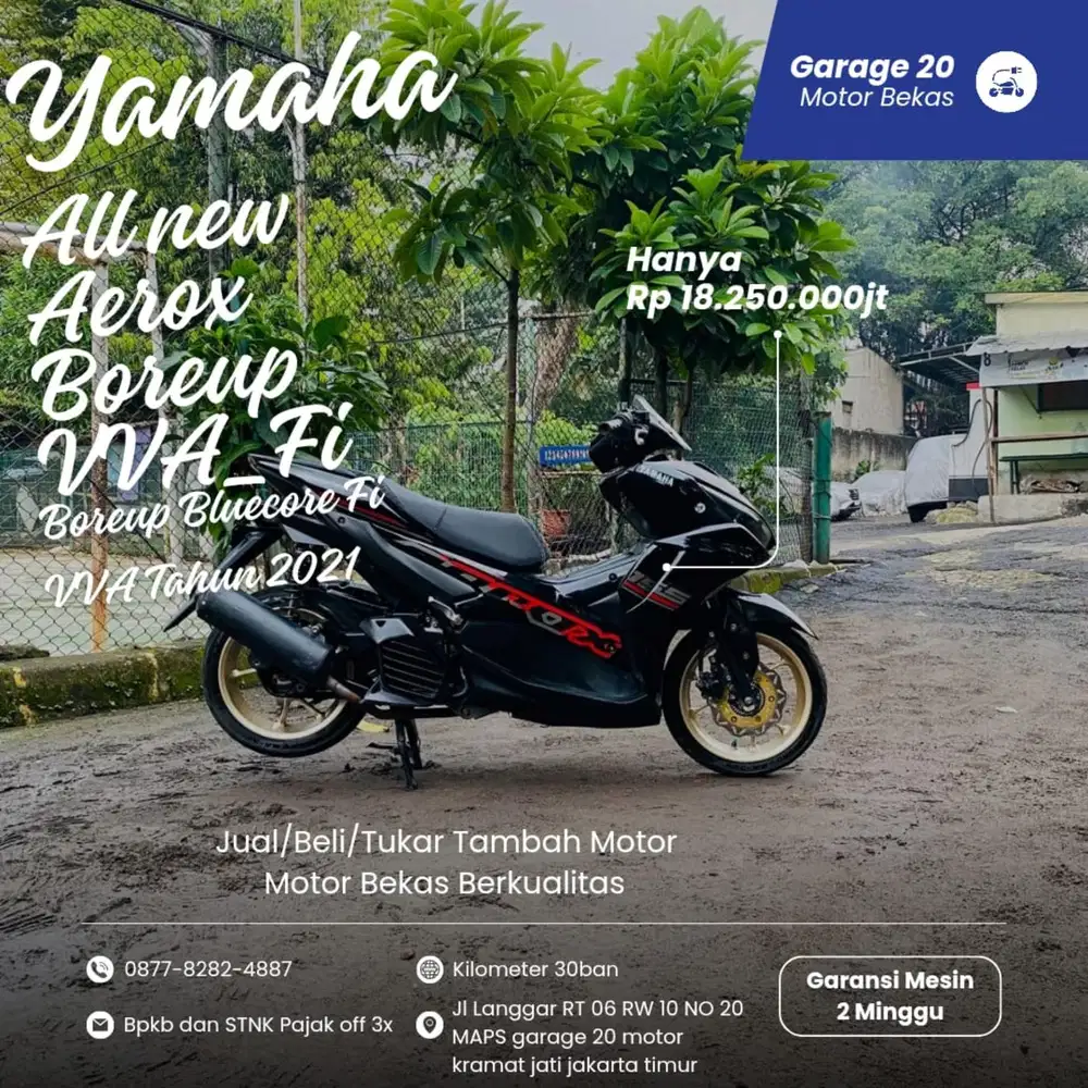 Yamaha All New Aerox bore up bluecore vva_fi tahun 2021