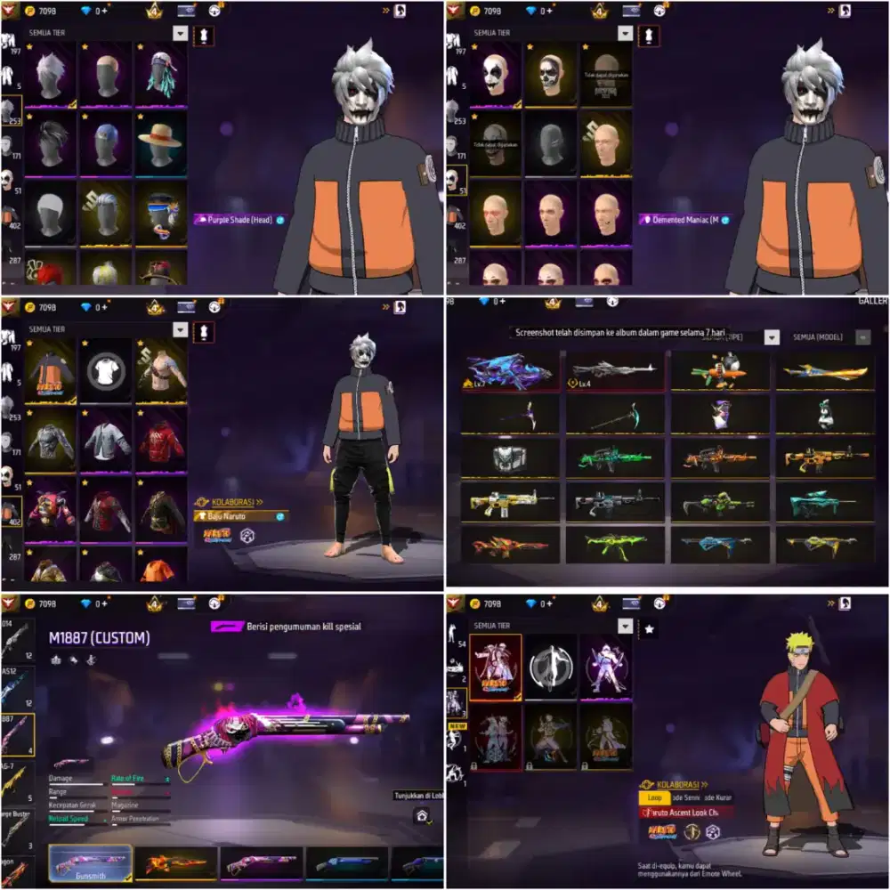 Ready akun ff spek gacor murah meriah all aman dan terpercaya