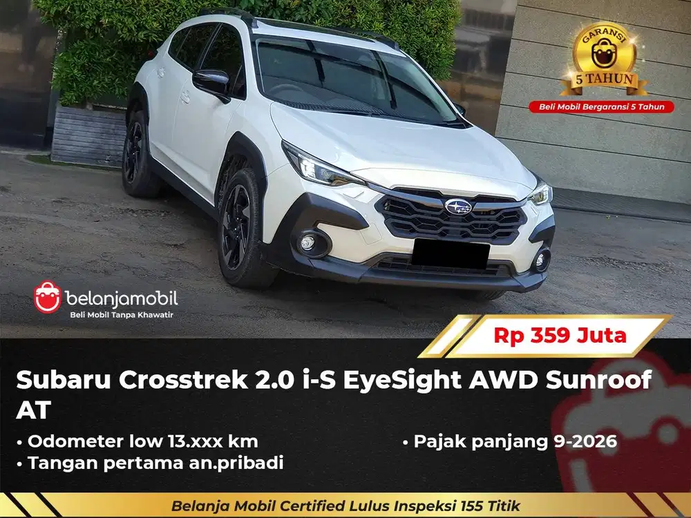 [ LOW KM 13RB ] Subaru Crosstrek 2.0 i-S EyeSight AWD AT 2023/2024