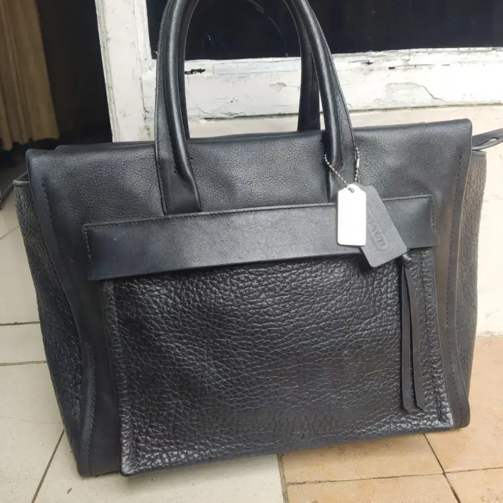 Sale coach 2 way handbag leather