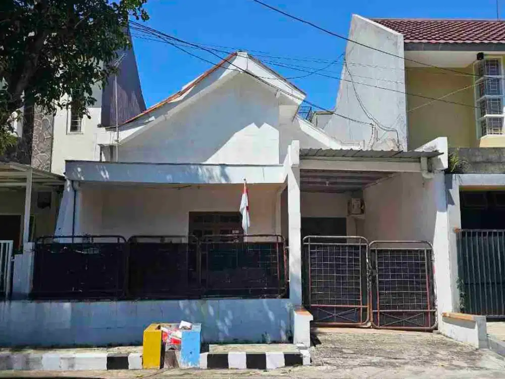 RUNGKUT ASRI LEBAR 8 ‼️ Jual Rumah 1 Lantai Row Jalan 4 Mobil