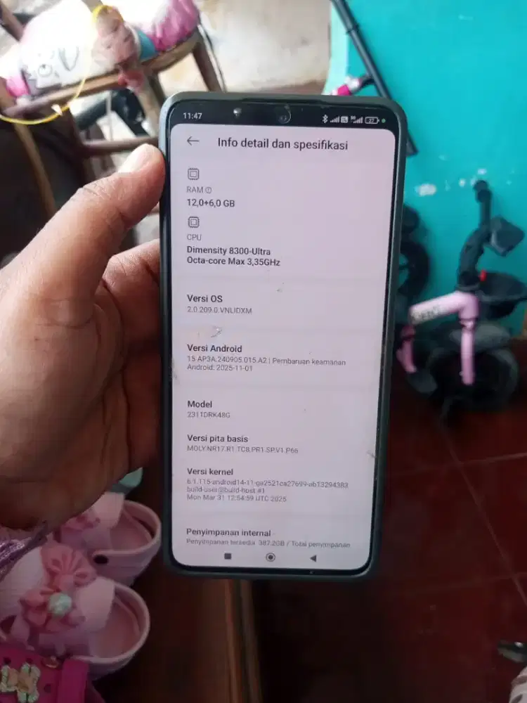 Jual HP poco x6 pro lengkap mulus