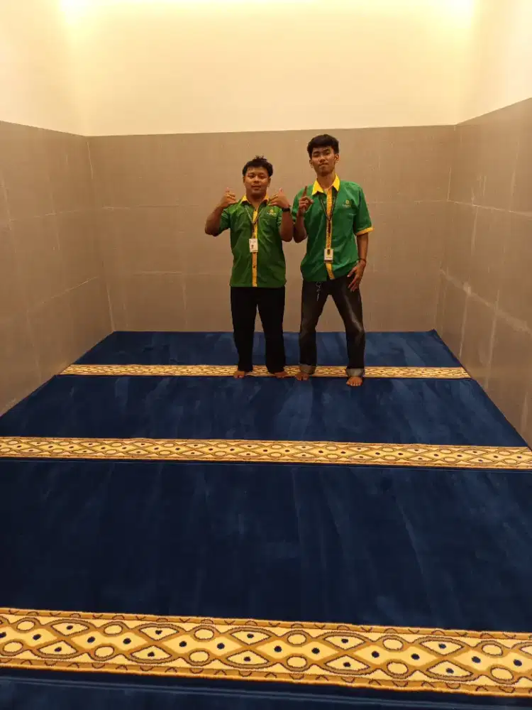 Karpet Masjid warna Biru mewah