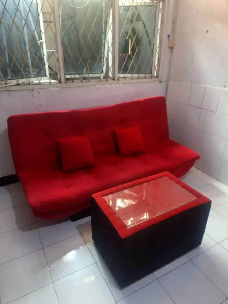 sofa keluarga & sepeda listrik