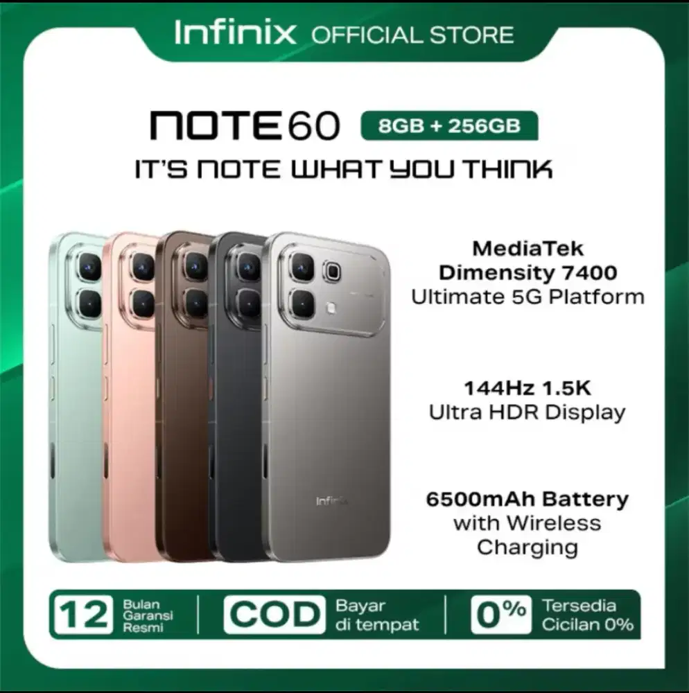 Infinix note 60 8/256