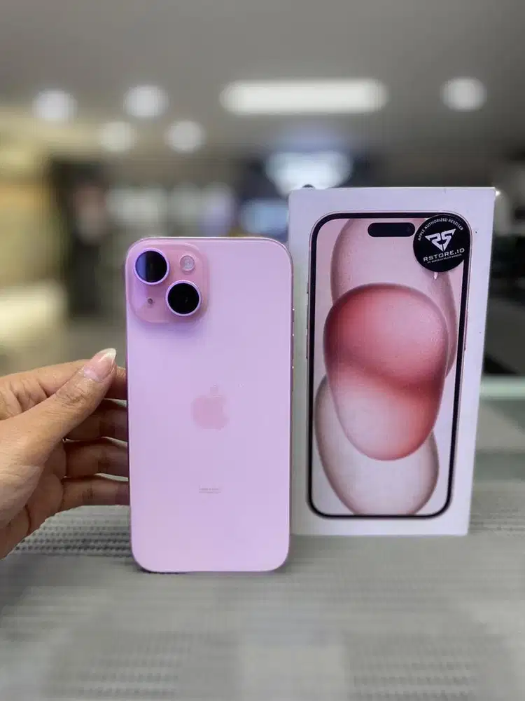 iPhone 15 128Gb Fullset, Garansi resmi/iBox 8 bulan