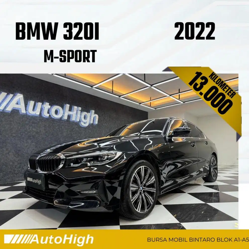 DP10% [Km13.000] 320i M-Sport 2022 Black Reg 2021 #AUTOHIGH