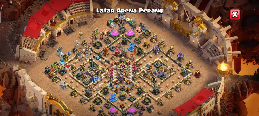 Dijual akun coc th 18 semi max