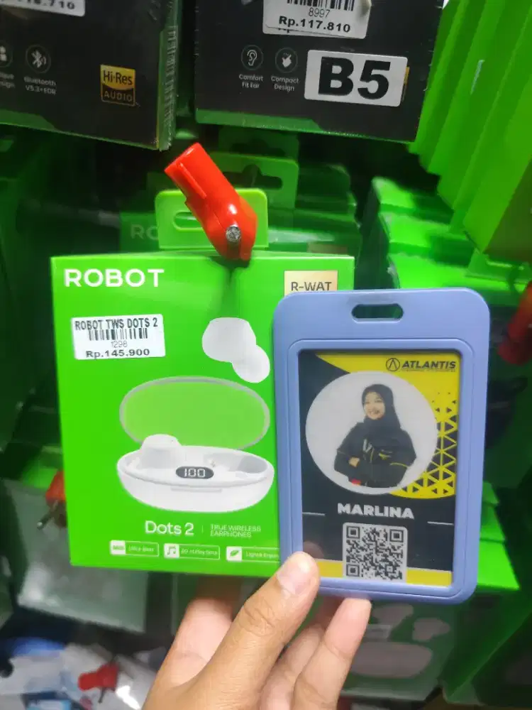AIRBUDS WIRELESS ROBOT DOTS2  | ATLANTIS DAHSYAT