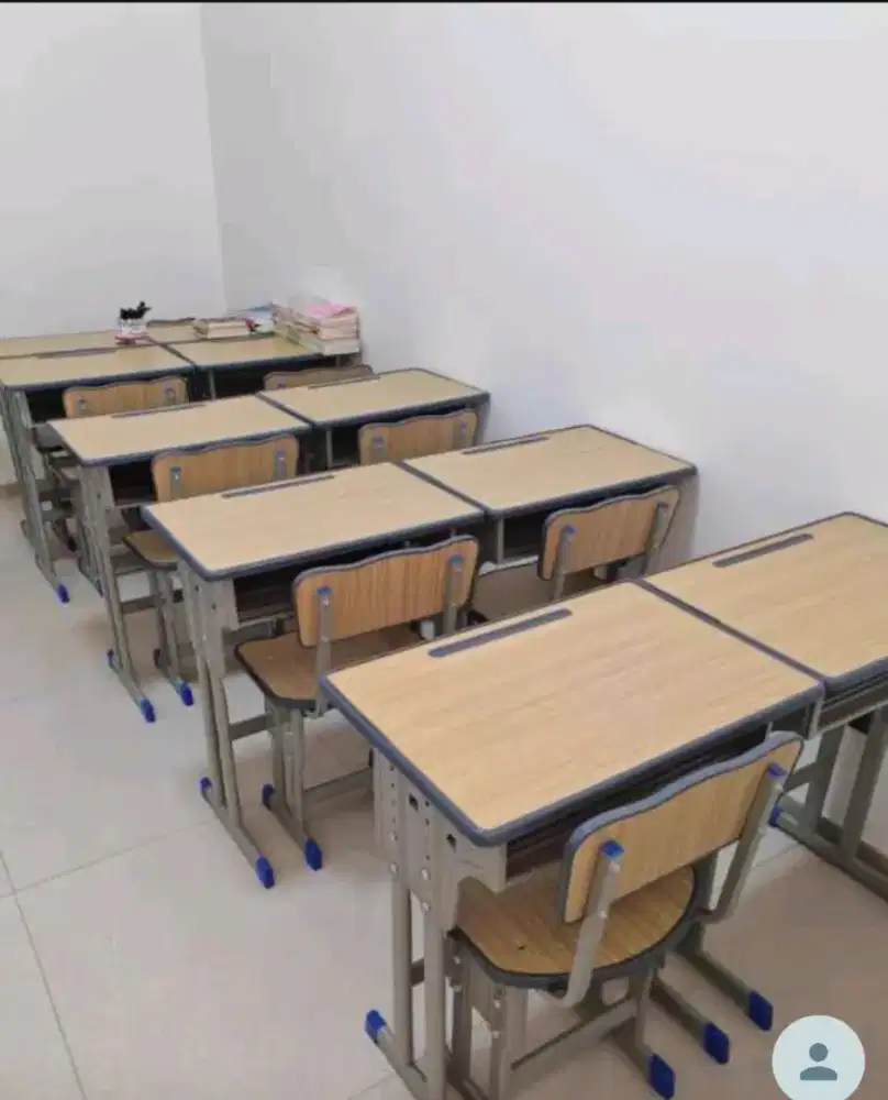 Meja Kursi sekolah besi/tulis/belajar/siswa/PAUD/TK/SD/SMP/SMA/Bimbel