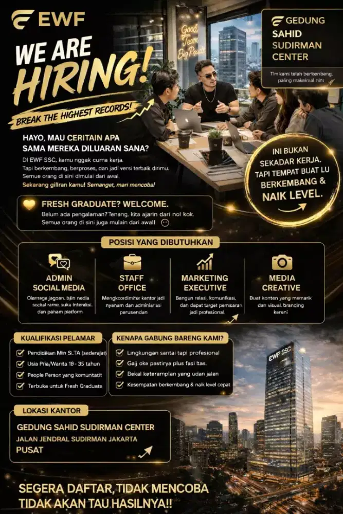 lowongan kerja tanpa di batasi umur