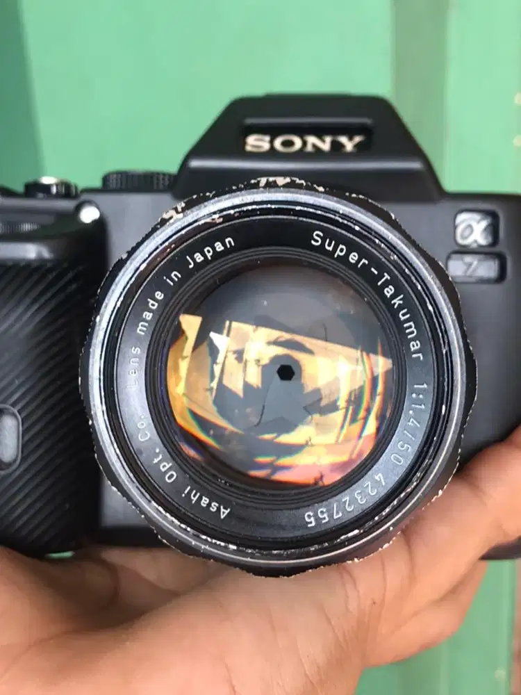Sony a7 lensa takumar 50 f1.4