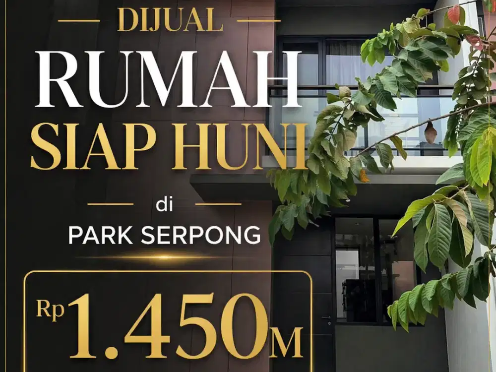 Dijual Rumah Siap Huni di Park Serpong