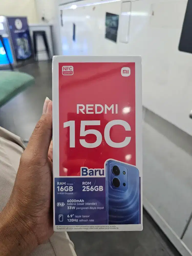 Redmi 15c 8/256gb new garansi resmi