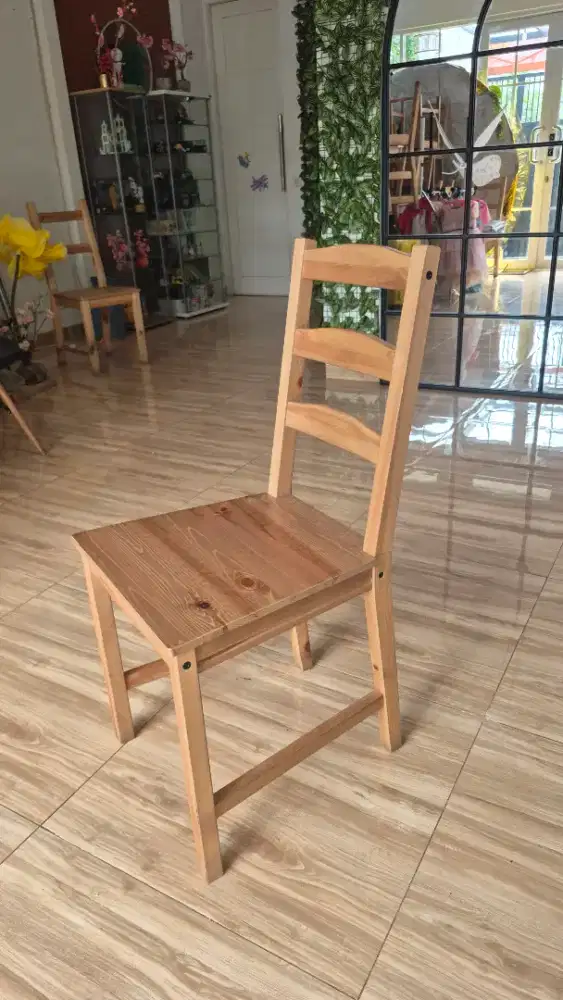 Kursi makan kursi cafe kayu wooden IKEA