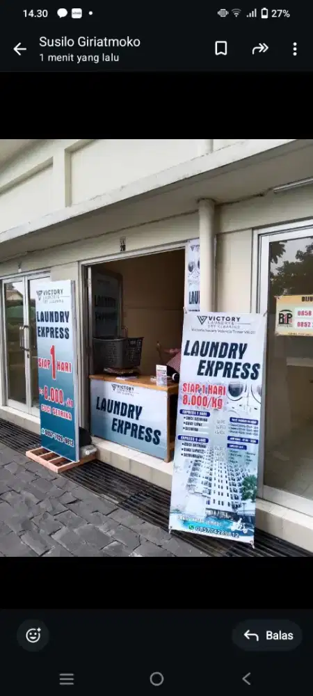 Dibutuhkan karyawan laundry