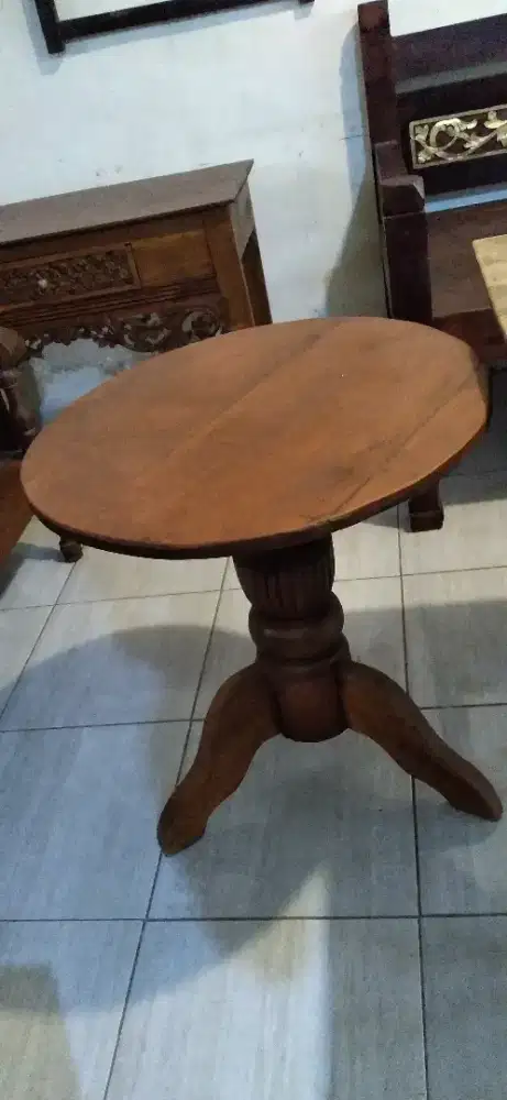 DIJUAL MEJA BUNDAR JATI