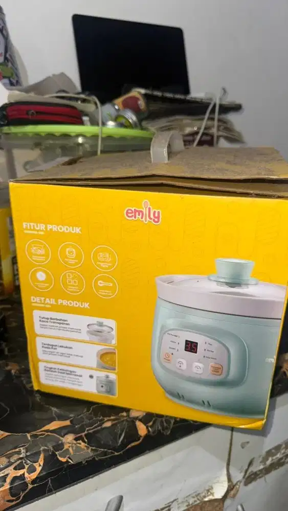 Slow cooker 1L panci keramik mpasi