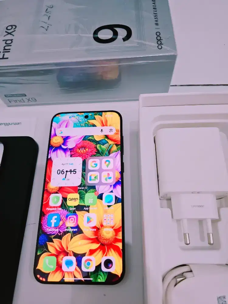 Oppo Find X9 5G Black 12/256 Fulset Ori Garansi Bulan 1 2027