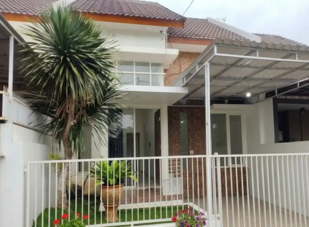 DISEWAKAN per tahun Rumah asri - View sawah ditengah kota Malang