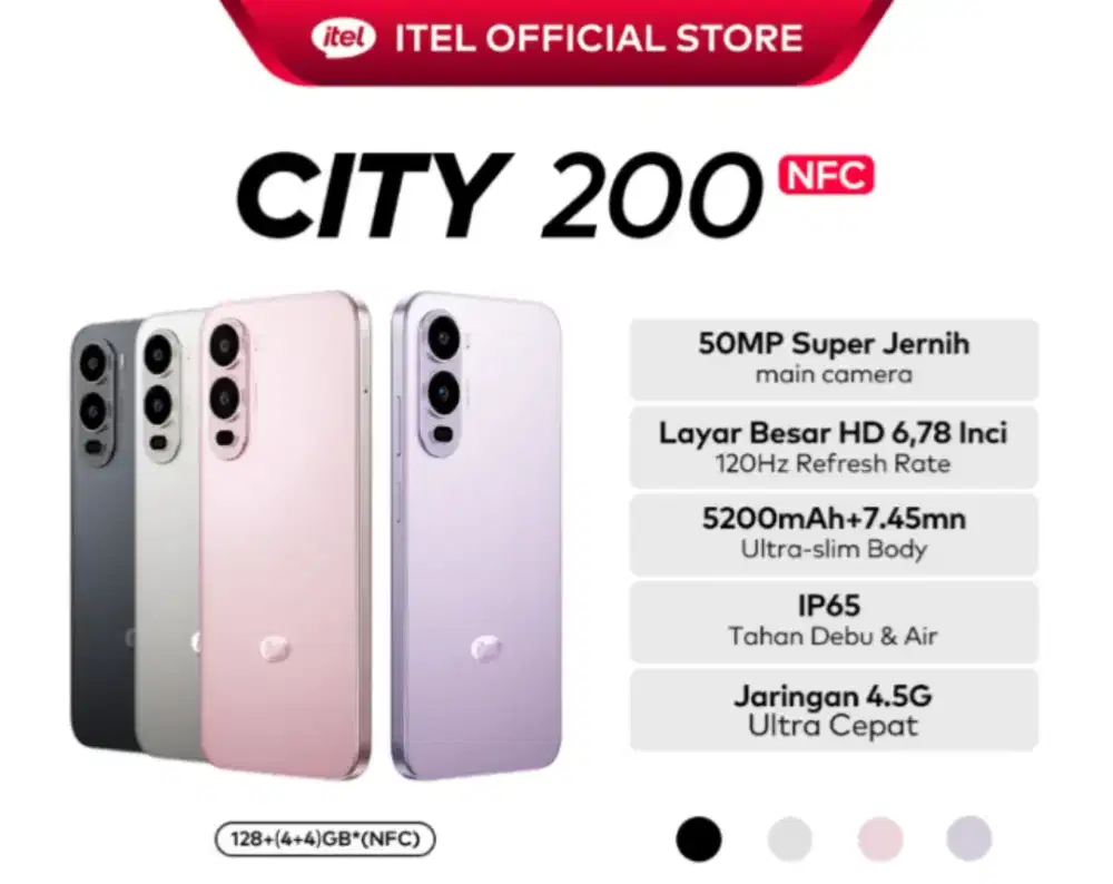 Itel City 200 NFC 8+128gb open dus 2 hari doang.