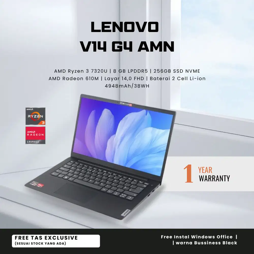 Lenovo Ideapad V14 G4 AMN AMD Ryzen 3 7320U 8GB SSD 256GB 14INCH