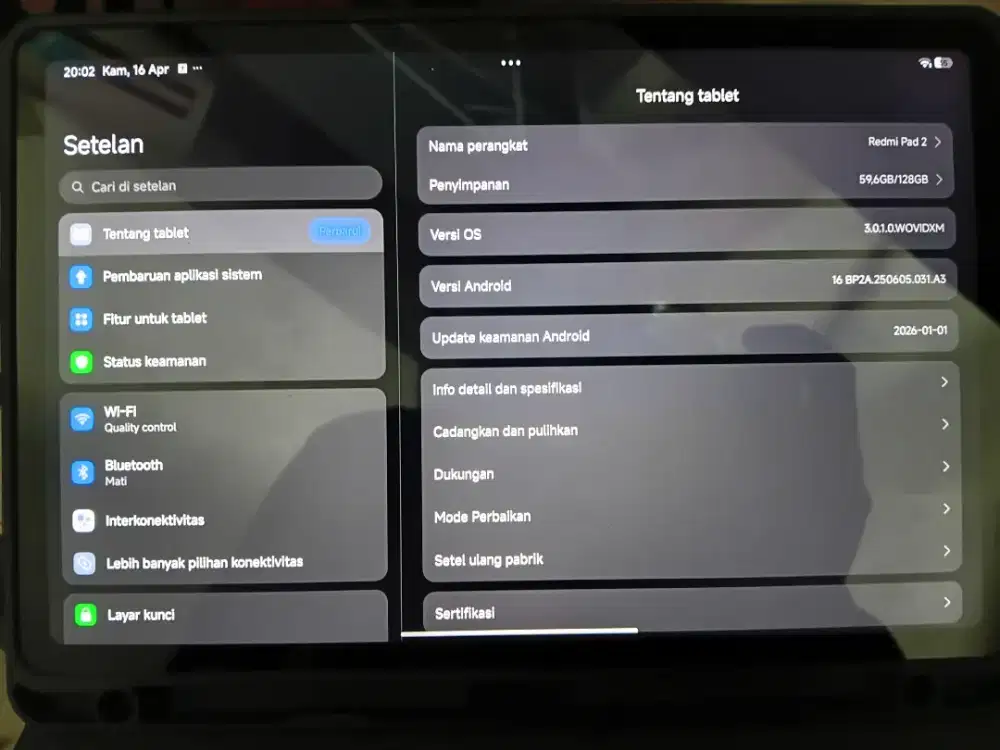 Redmi pad se 2 abu abu