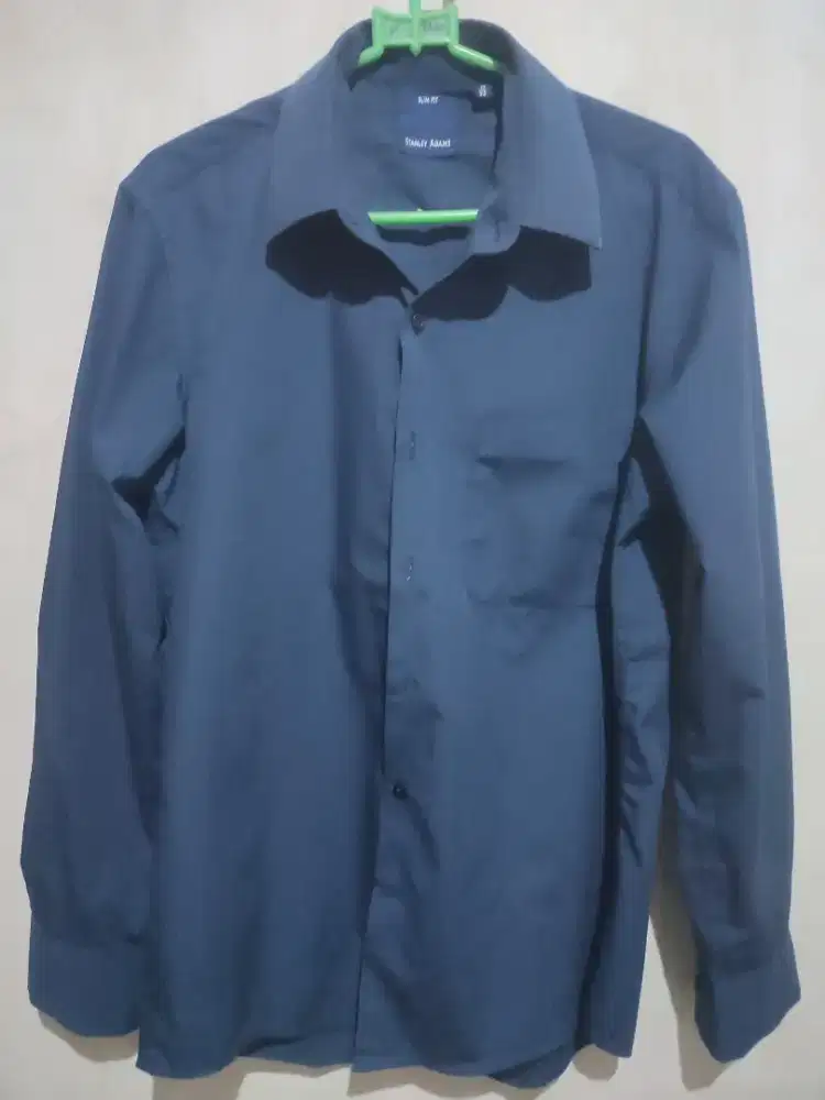 Kemeja Pria Navy - Biru Dongker (Stanley Adams)